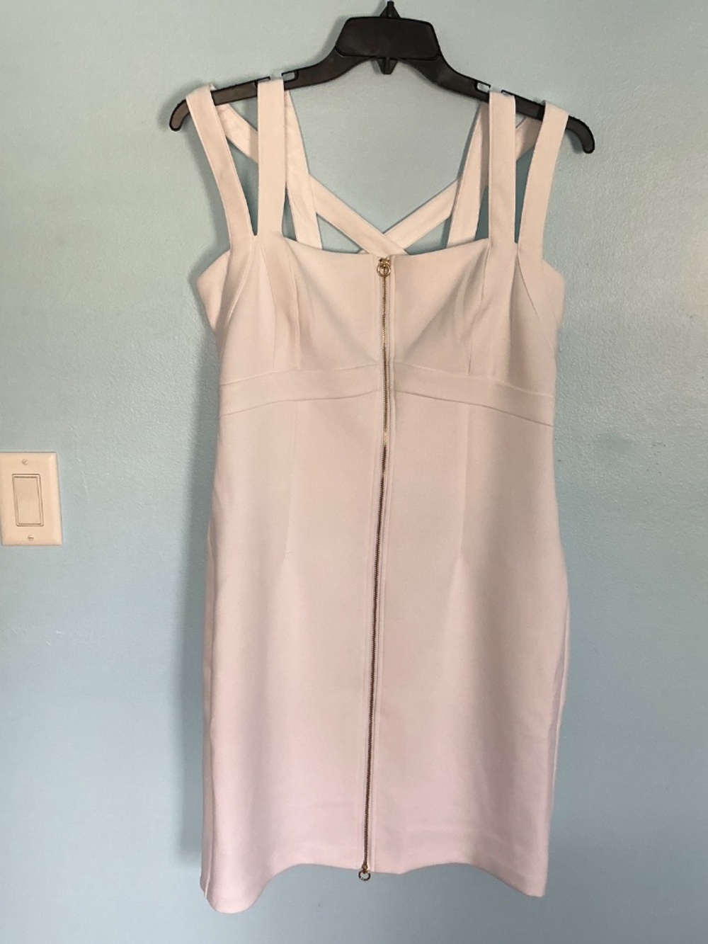 Calvin Klein Women's Dress White Zipper New Size 14 - Picture 4 of 8